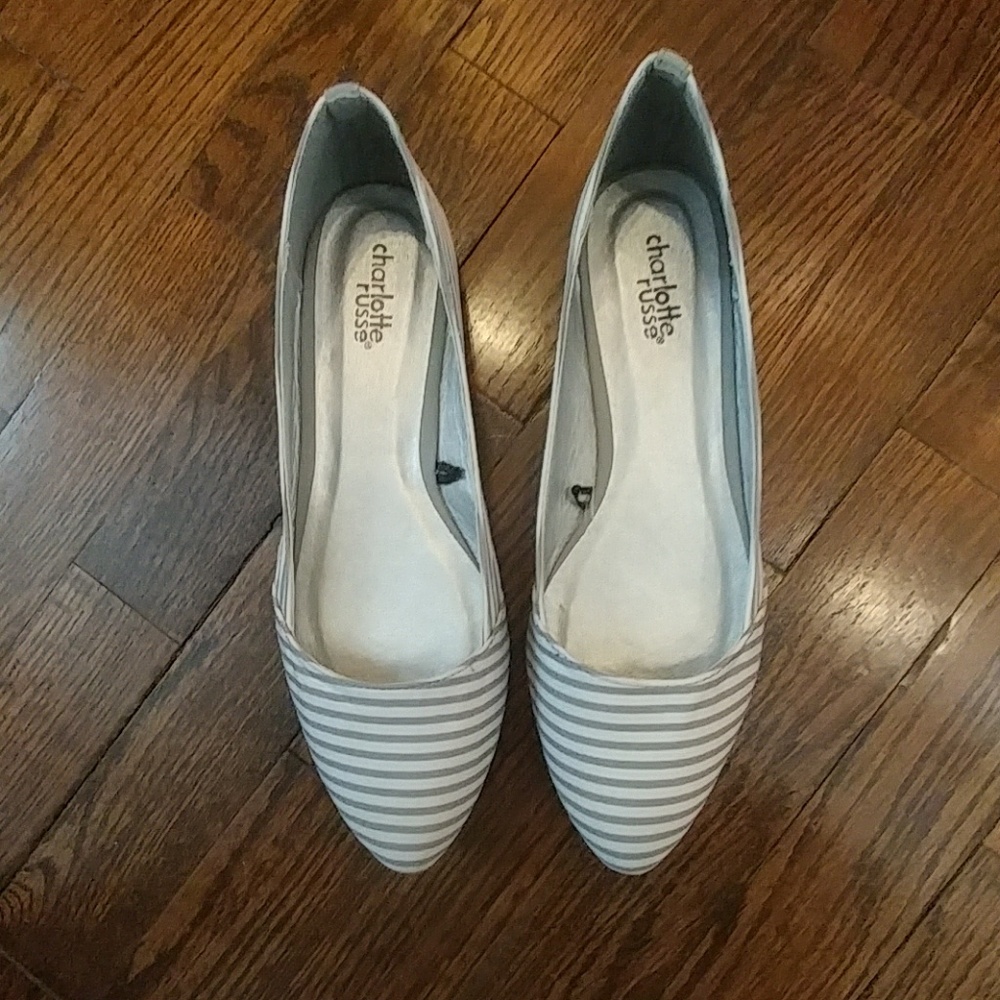 Striped flats shoes